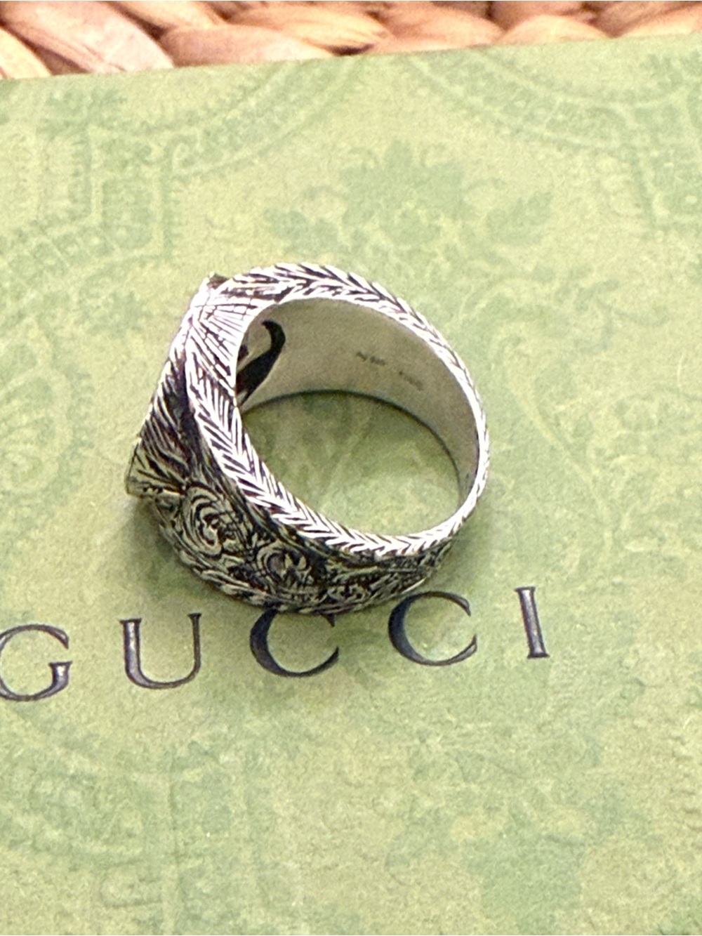Gucci sterling Silver Ring & Wallet - Picture 12 of 16